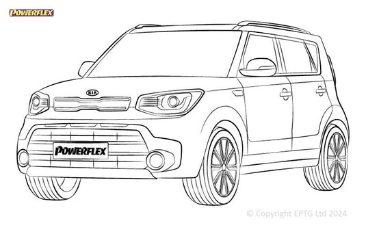 Schema boccole Powerflex Kia Soul PS (2013-2019)
