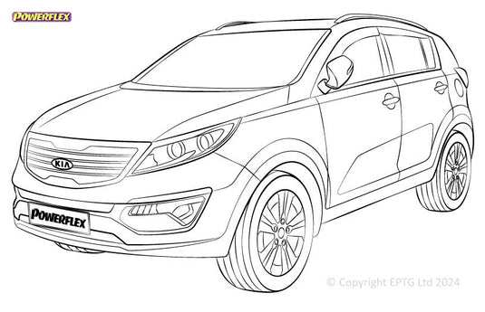 Schema boccole Powerflex Kia Sportage SL (2010-2015)