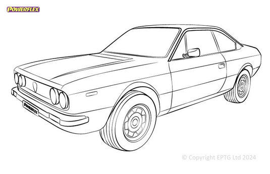 Schema boccole Powerflex Lancia Beta inc Volumex (1972-1984)