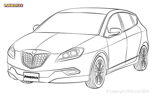 Schema boccole Powerflex Lancia Delta Gen 3 (2008-2014)