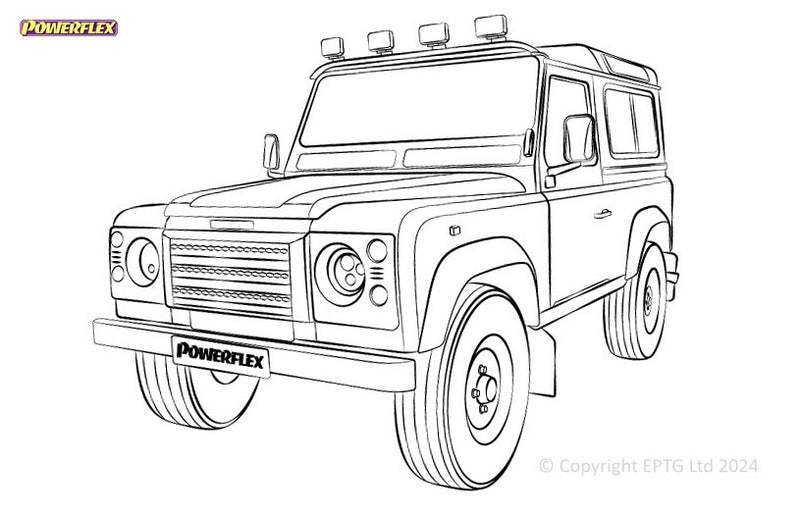 Carica immagine in Galleria Viewer, Schema boccole Powerflex Land Rover Defender (1994-2002)
