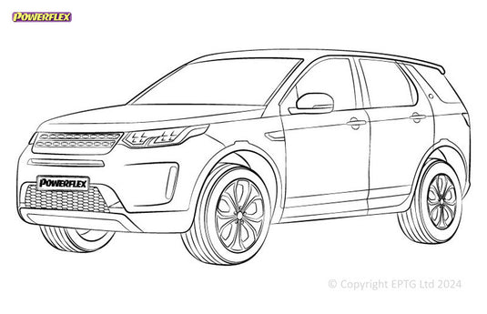 Schema boccole Powerflex Land Rover Discovery Sport 1 LR550 (2014-2019)