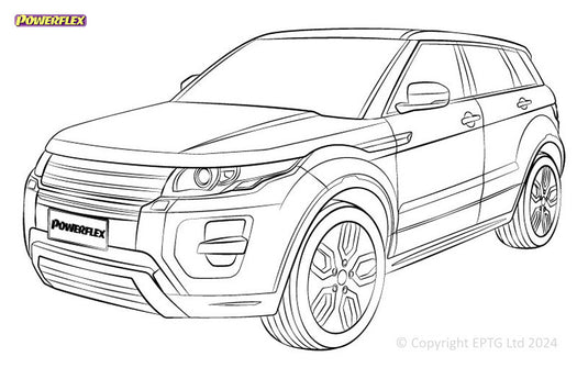 Schema boccole Powerflex Land Rover Range Rover Evoque L538 (2011-2019)