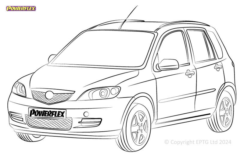 Carica immagine in Galleria Viewer, Schema boccole Powerflex Mazda 2 (2003-2007) - parte 1
