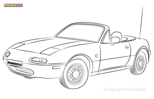 Silent block Powerflex Mazda MX-5, Miata, Eunos Mk1 NA (1989-1998)