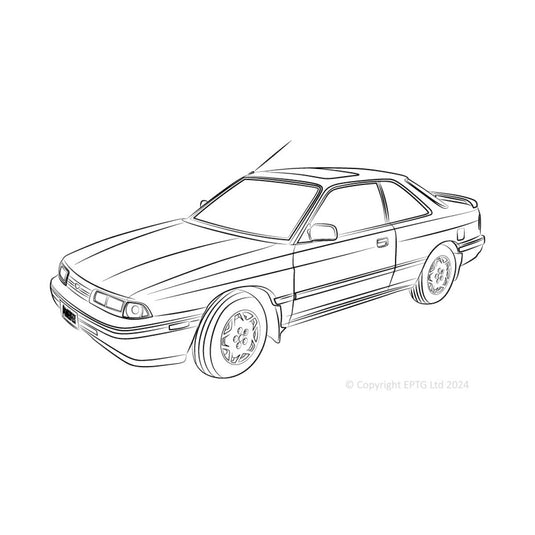 Schema boccole Powerflex Mazda MX-6 (1988-1998)