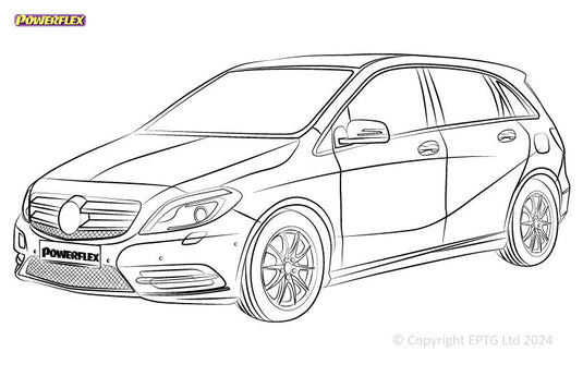 Silent block Powerflex Mercedes-Benz Classe B W246 (2011-2018)