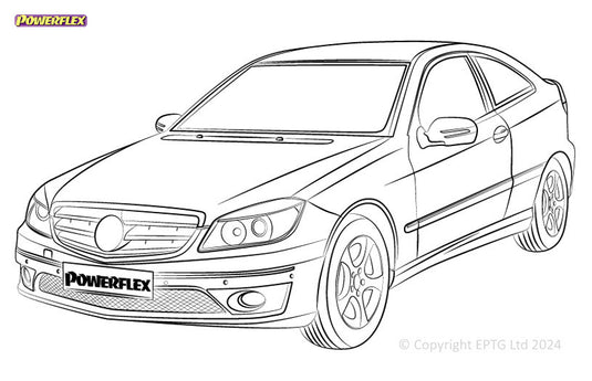 Silent block Powerflex Mercedes-Benz Classe C CL203 Sport-Coupe/CLC (2000-2011)