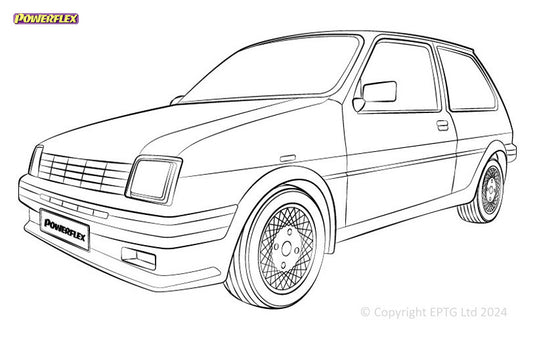 Schema boccole Powerflex MG Metro inc Turbo (1980-1990)