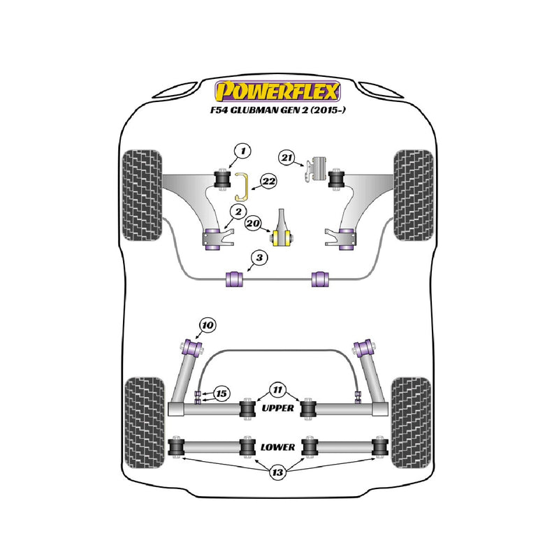 Carica immagine in Galleria Viewer, Silent block Powerflex Mini F54 Clubman Gen 2 (2015-)
