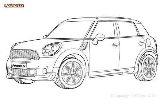 Silent block Powerflex Mini R60 Countryman Gen 1 2WD (2010-2016)