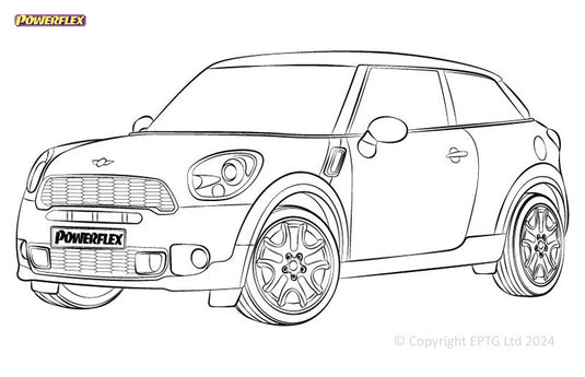 Silent block Powerflex Mini R61 Paceman 4WD (2013-2016)