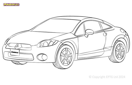 Schema boccole Powerflex Mitsubishi Eclipse (2000-2012)