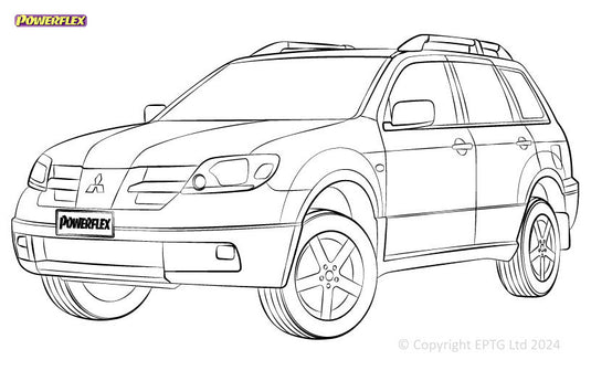 Schema boccole Powerflex Mitsubishi Outlander (2003-2013)