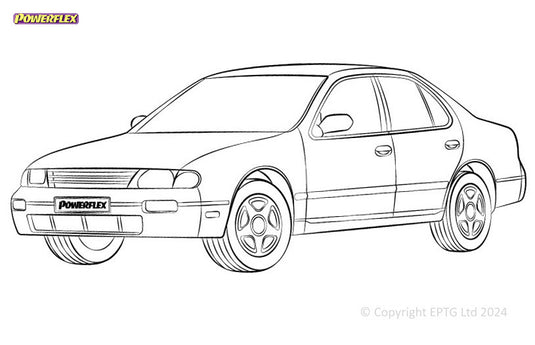 Schema boccole Powerflex Nissan Altima (1993-1997)