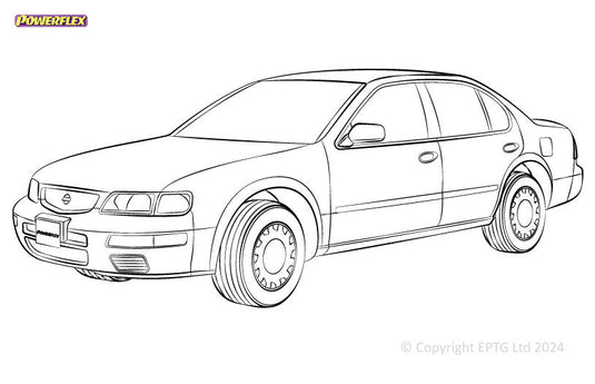 Schema boccole Powerflex Nissan Maxima (1995-2013)