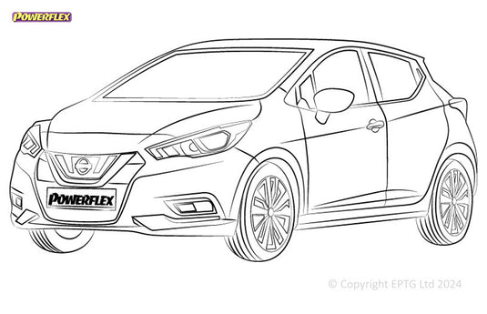 Silent block Powerflex Nissan Micra K14 - Gen5 (2017-)