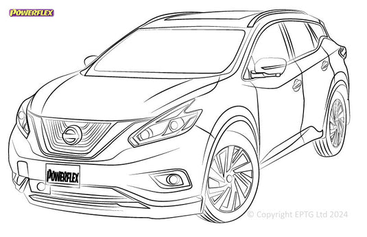 Schema boccole Powerflex Nissan Murano (2003-2011)