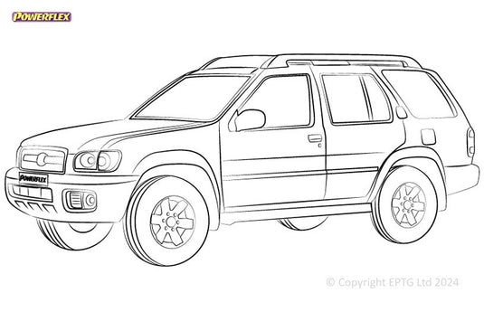 Schema boccole Powerflex Nissan Pathfinder (1996-2004)