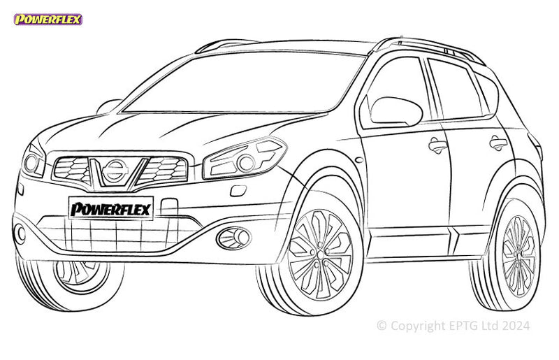 Carica immagine in Galleria Viewer, Silent block Powerflex Nissan Qashqai J10 (2006 - 2013)
