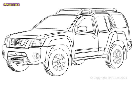 Schema boccole Powerflex Nissan Xterra (1999-2005)