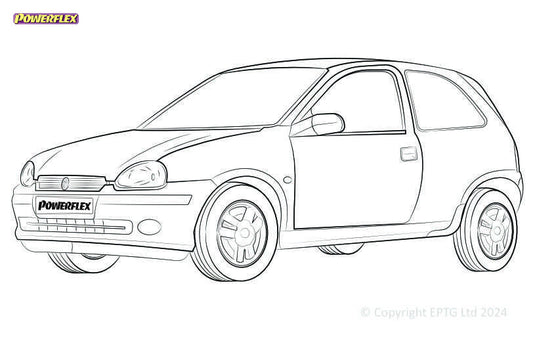 Silent block Powerflex Opel Corsa B (1993-1997)