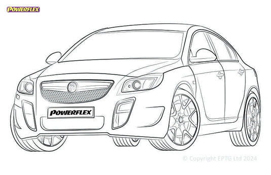 Schema boccole Powerflex Opel Insignia 4x4 inc VXR (2008-2017)
