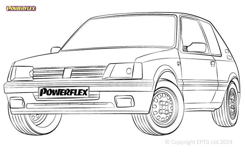 Carica immagine in Galleria Viewer, Silent block Powerflex Peugeot 205 GTi(1985-1998)
