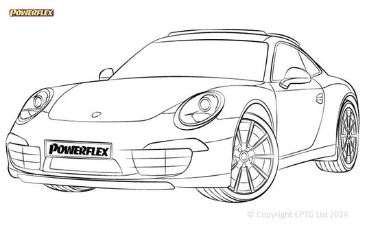 Schema boccole Powerflex Porsche 911 991 (2012-2019)