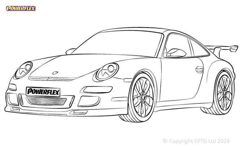 Carica immagine in Galleria Viewer, Silent block Powerflex Porsche 911 997 GT2, GT3 &amp; GT3RS (2006-2013)

