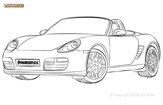 Silent block Powerflex Porsche 987 Boxster (2005-2012)