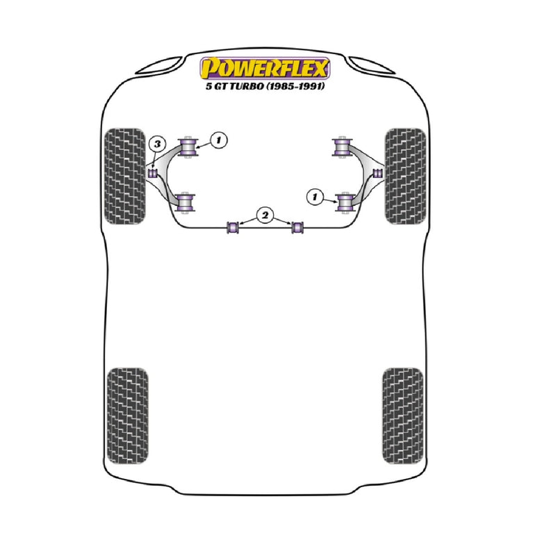 Carica immagine in Galleria Viewer, Silent block Powerflex Renault 5 GT Turbo (1985-1991)
