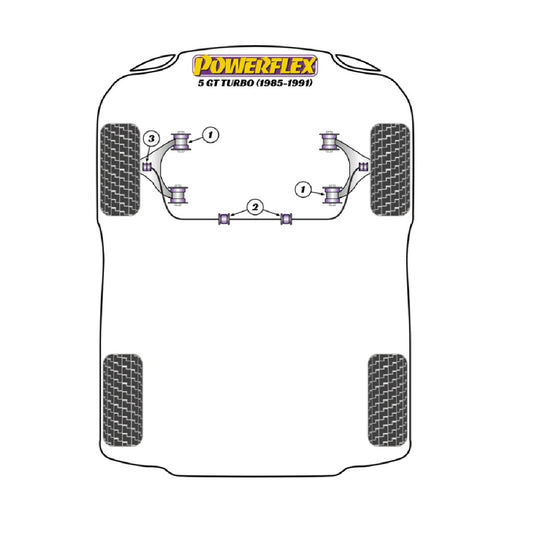 Silent block Powerflex Renault 5 GT Turbo (1985-1991)