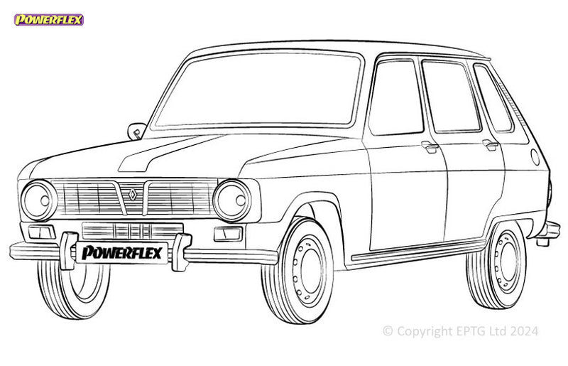Carica immagine in Galleria Viewer, Schema boccole Powerflex Renault 6 (1968-1986)
