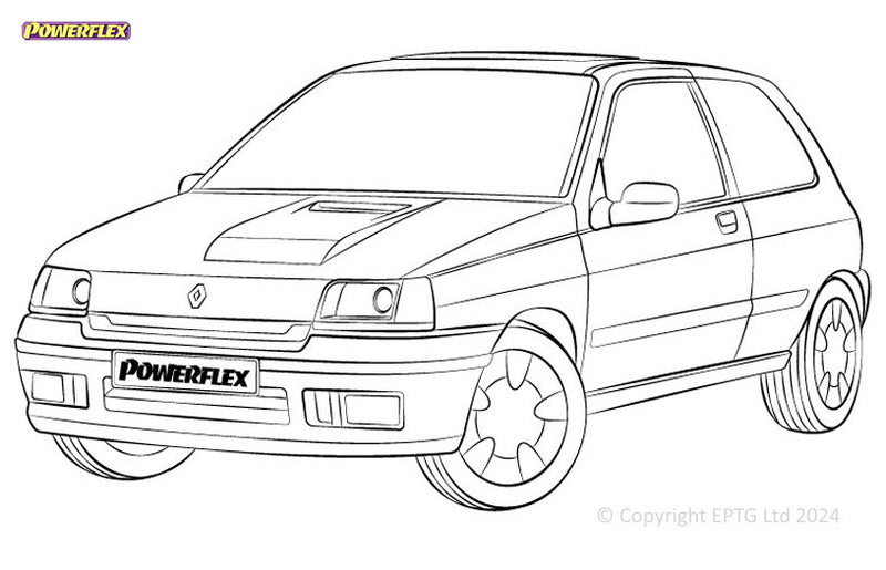 Carica immagine in Galleria Viewer, Silent block Powerflex Renault Clio I inc. 16v &amp; Williams (1990-1998)
