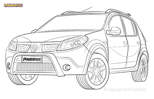 Silent block Powerflex Renault Sandero I & II inc Stepway (2008-)