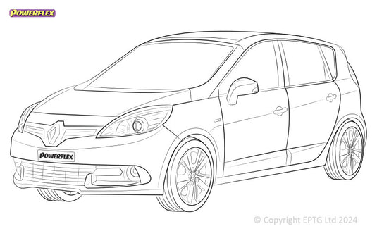 Silent block Powerflex Renault Scenic III (2009-2016)