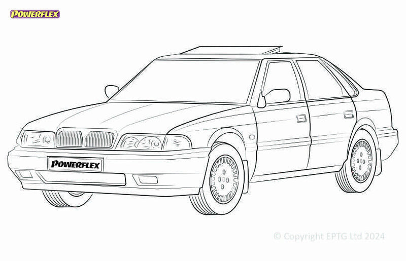 Carica immagine in Galleria Viewer, Schema boccole Powerflex Rover 800 (1986-1998)

