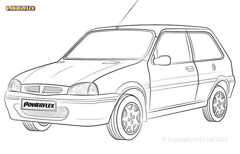 Carica immagine in Galleria Viewer, Schema boccole Powerflex Rover Metro / 100 (1990-1998)
