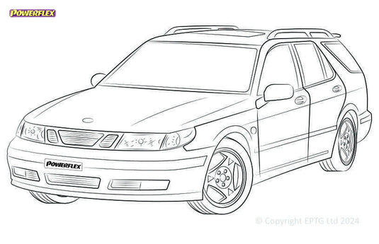 Silent block Powerflex Saab 9-5 YS3E (1998-2010)