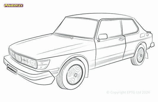 Silent block Powerflex Saab 90 & 99 (1975-1987)