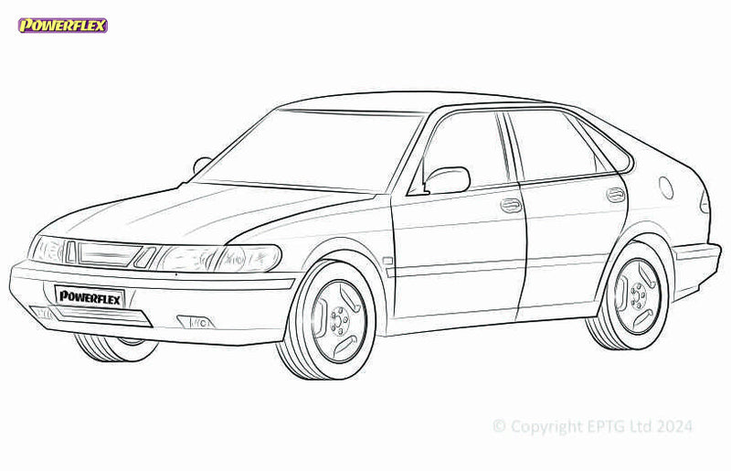 Carica immagine in Galleria Viewer, Silent block Powerflex Saab 900 (1994-1998)
