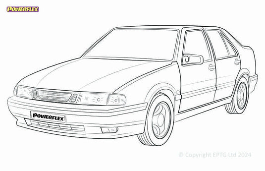 Silent block Powerflex Saab 9000 (1985-1998)