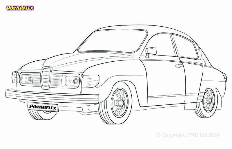 Carica immagine in Galleria Viewer, Silent block Powerflex Saab 96 (1960-1979)
