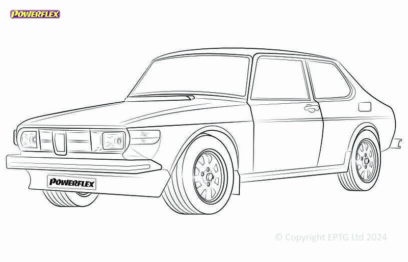 Carica immagine in Galleria Viewer, Silent block Powerflex Saab 99 (1970-1974)
