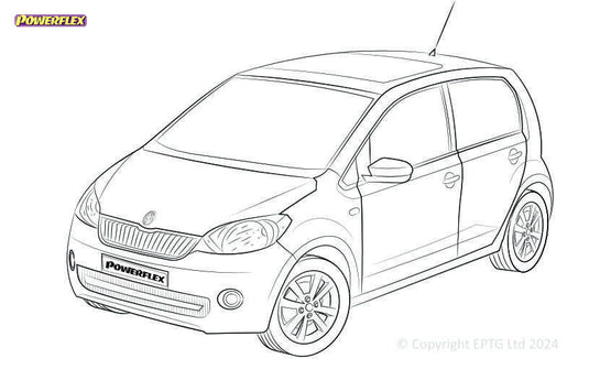 Silent block Powerflex Skoda Citigo (2011 -)