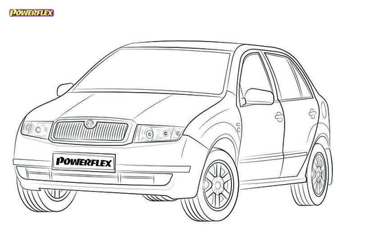 Silent block Powerflex Skoda Fabia 6Y (2000-2007)