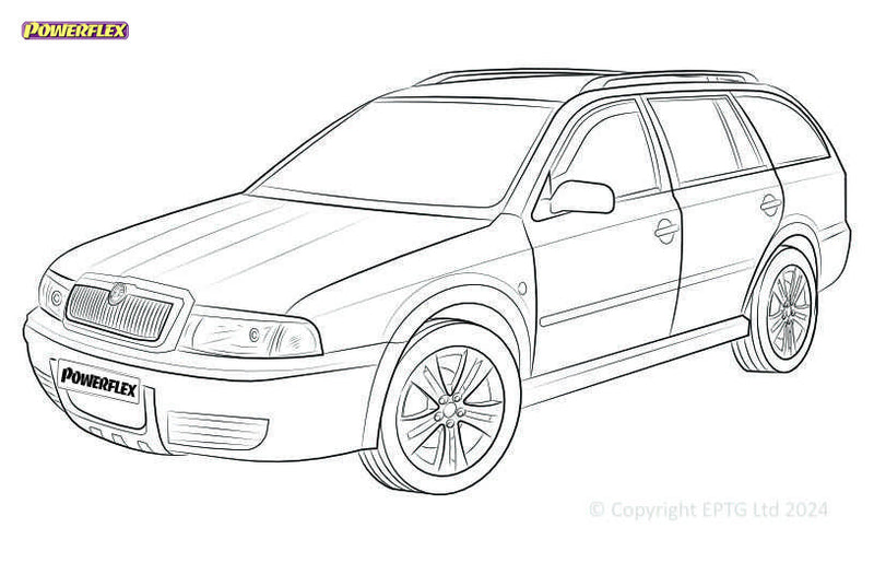 Carica immagine in Galleria Viewer, Silent block Powerflex Skoda Octavia Mk1 Type 1U 2WD (1996-2004)
