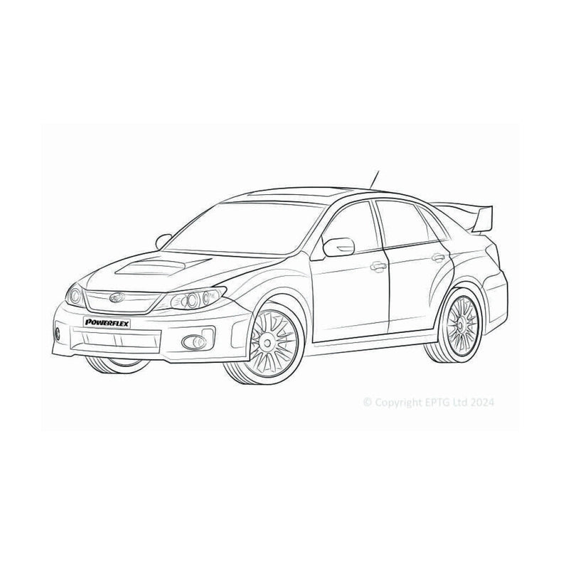 Carica immagine in Galleria Viewer, Schema boccole Powerflex Subaru Impreza GR, GH (2007 - 2011) &amp; WRX + STI (2007-2014)
