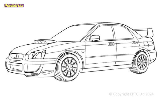 Silent block Powerflex Subaru Impreza Turbo inc. WRX & STi GD,GG (2000 - 2007)
